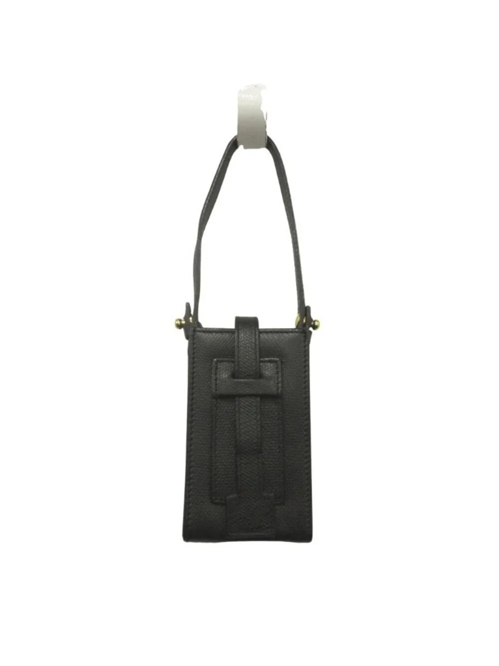 Chanel CC Logo Black Leather Pouch